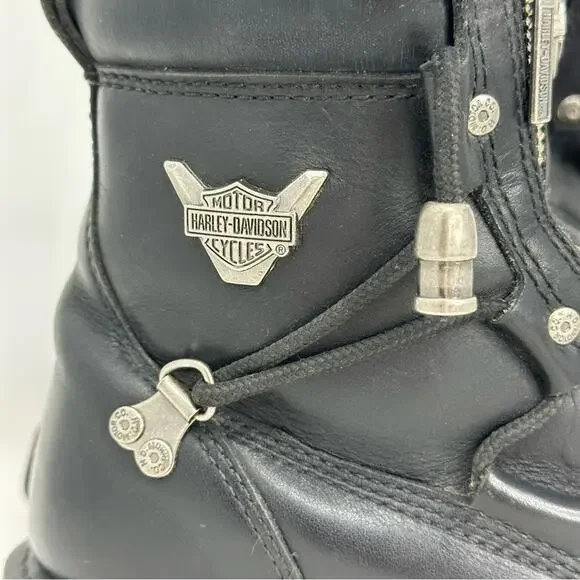 Harley-Davidson Men’s Brake Light Leather Riding Boots - BLACK - Picture 4 of 14